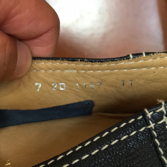 New Prada Dark Blue size 12 slip-on moccasins main image 8